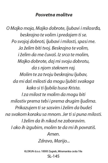 Majko dobrote
