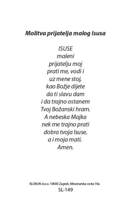 Maleni Isus