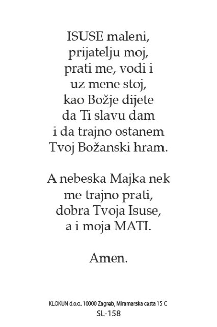 Isuse maleni prijatelju moj