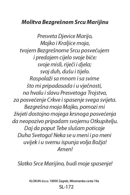 Bezgrešno Srce Marijino