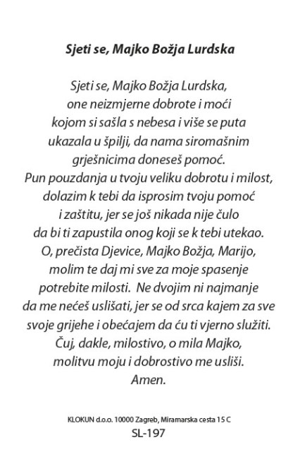 Majka Božja Lurdska