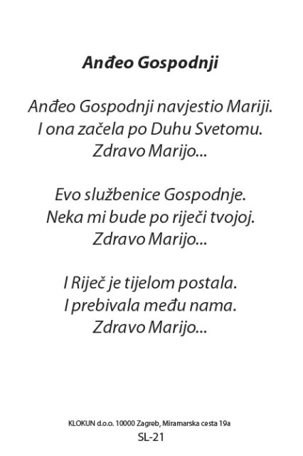 Navještenje Blažene Djevice Marije