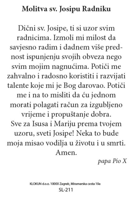 Sveti Josip radnik