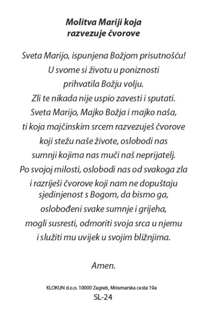 Marija koja razvezuje čvorove