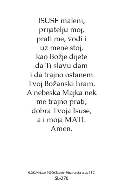 Isuse maleni prijatelju moj