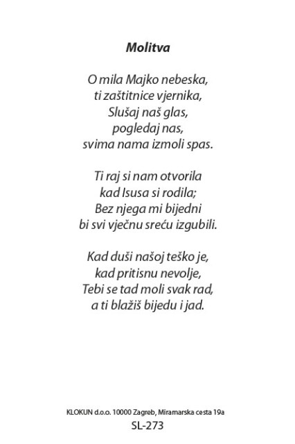 Mila Majko nebeska