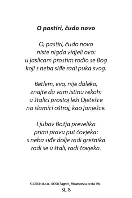 O pastiri, čudo novo SL-8