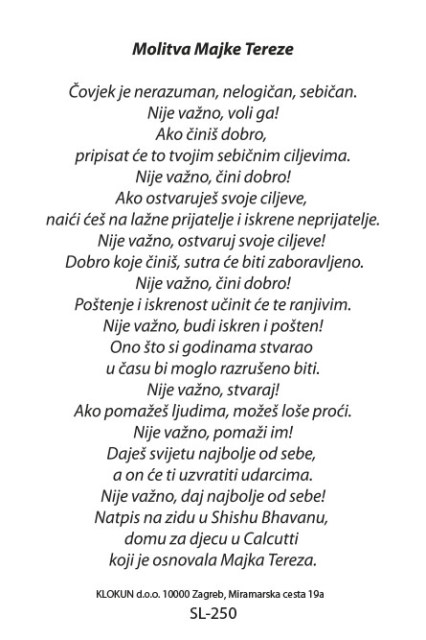 Sveta Majka Tereza