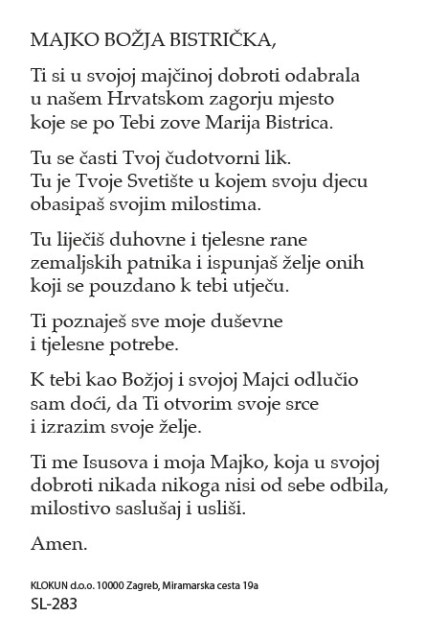 Majka Božja Bistrička