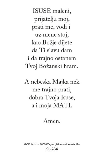Isuse maleni prijatelju moj