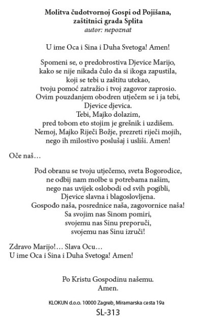Čudotvorna Gospa od Pojišana