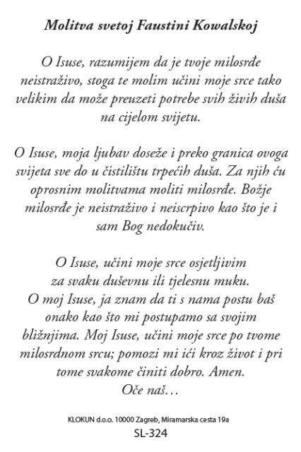 Sveta Faustina Kowalska