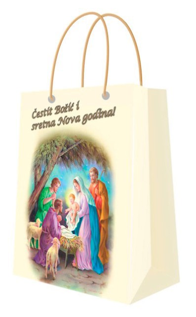 Vrećica s vjerskim motivom - žuta